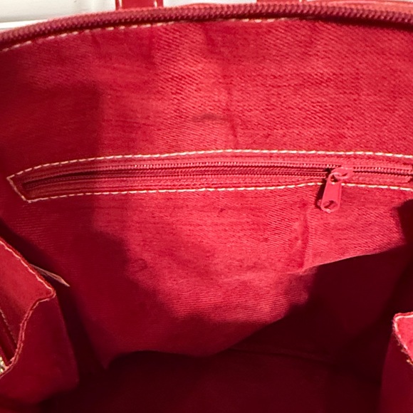 Elegant Red Leather Backpack main image 7